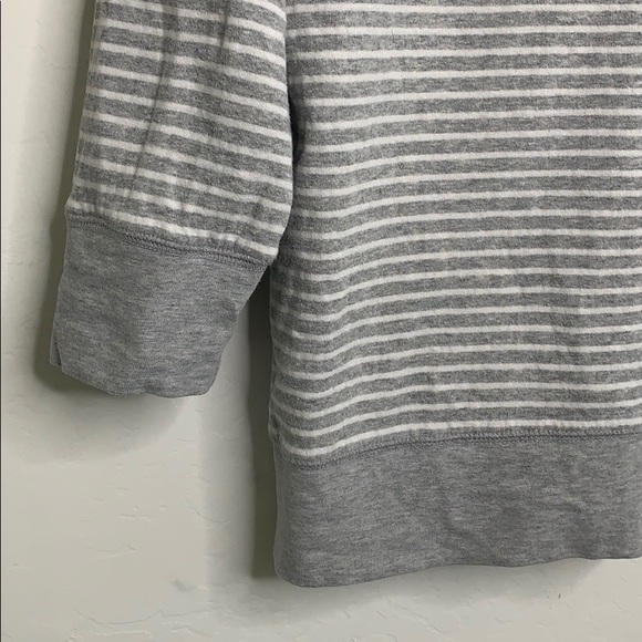James Perse 3 grey and white sweatshirt top (gg) - Picture 3 of 5